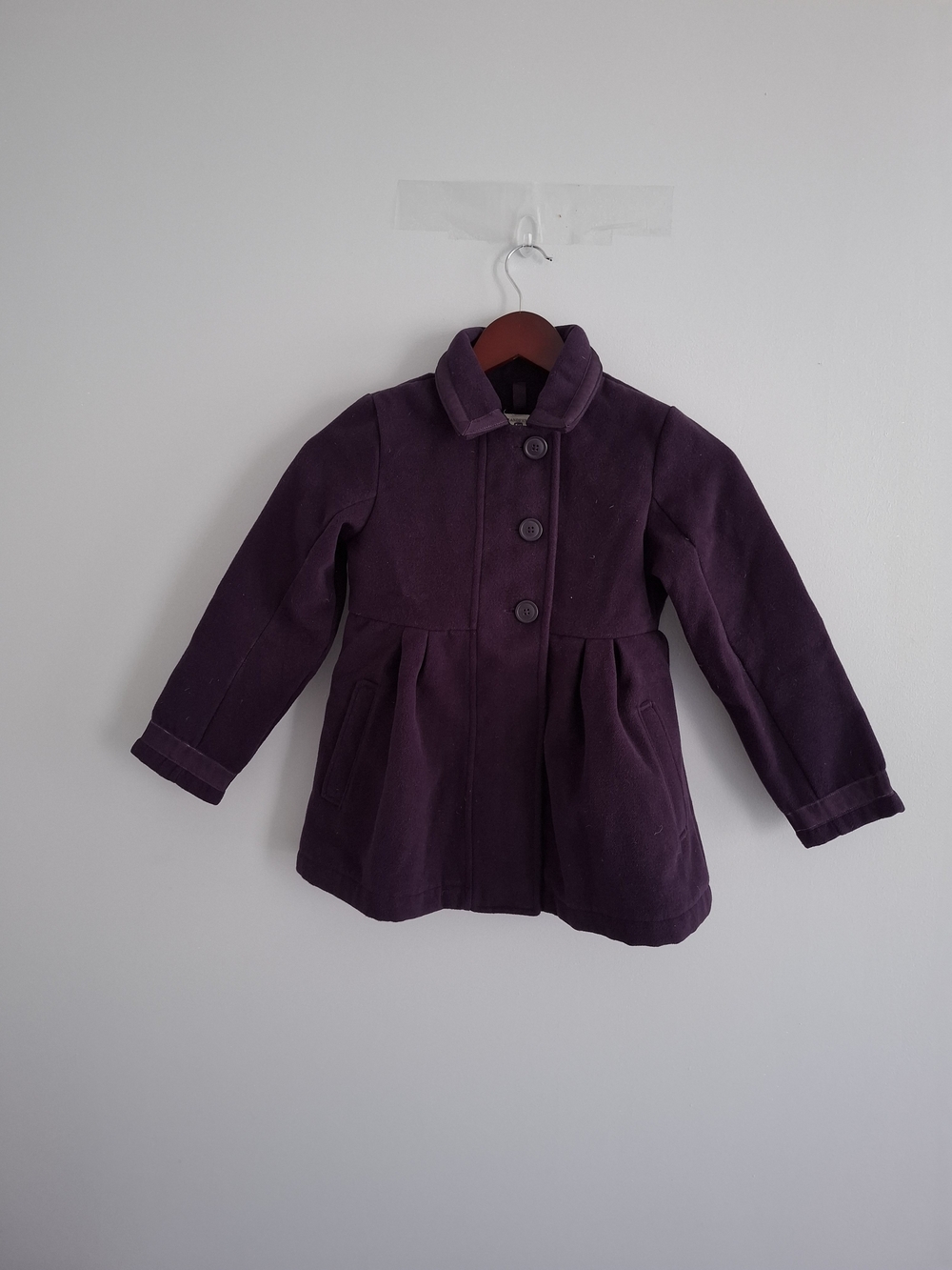 Kids Purple Peacoat Jacket SZ M